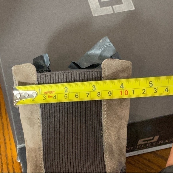 Emanuele CRASTO NWT Womens Riding Boots Brown Leather Mid Calf Pull On 10 EUR 40 - Picture 13 of 14